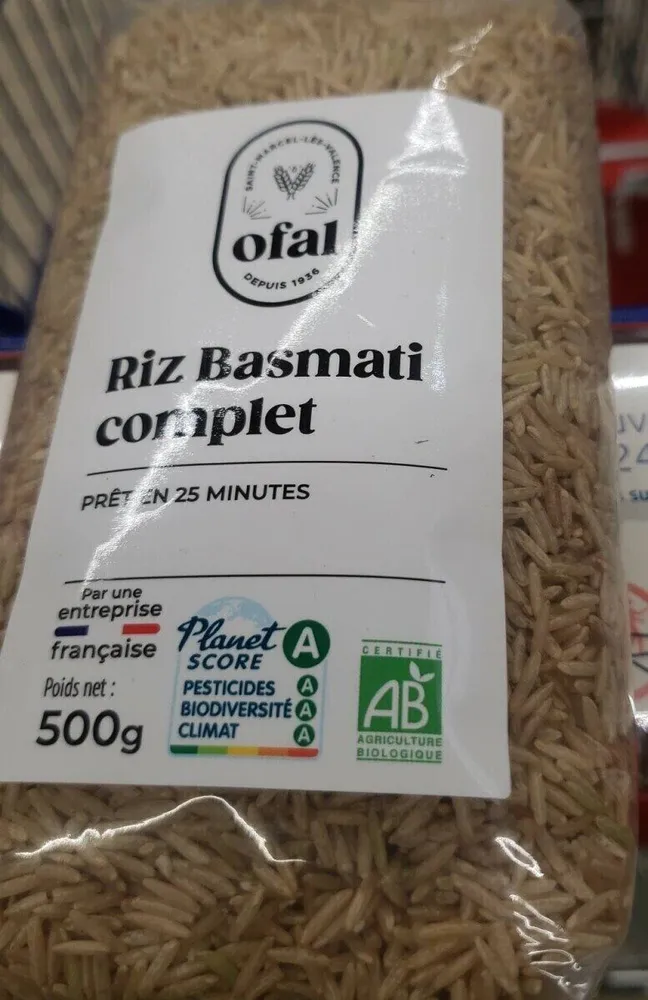 Riz basmati complet