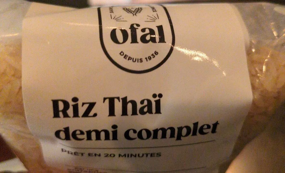 Riz thaï demi complet