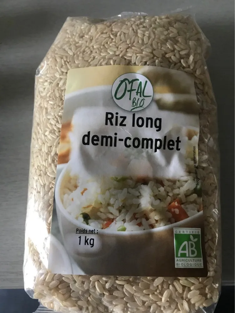 Riz long semi complet
