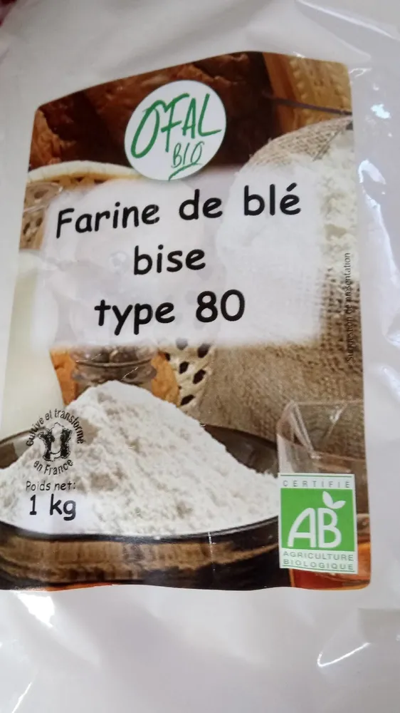 Farine de blé bise type 80