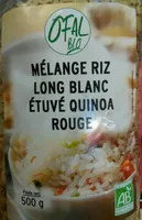 Mélange riz long blanc étuvé quinoa rouge