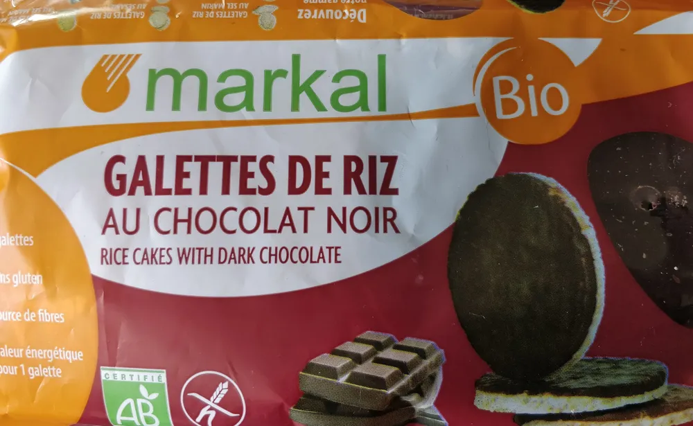 GALETTES RIZ CHOCOLAT NOIR SANS GLUTEN