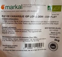 Riz de Camargue IGP 1/2 complet