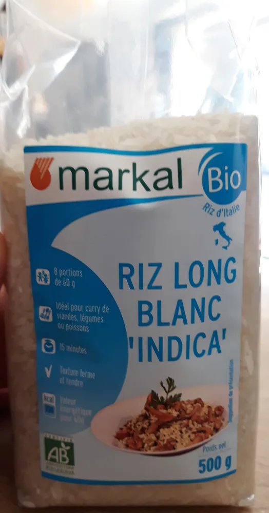 Riz long grain blanc indica