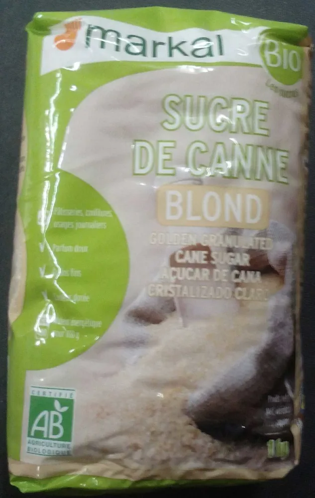 Sucre de canne blond