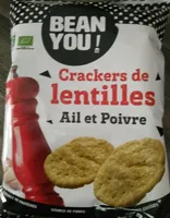 Crackers soufflés de lentilles
