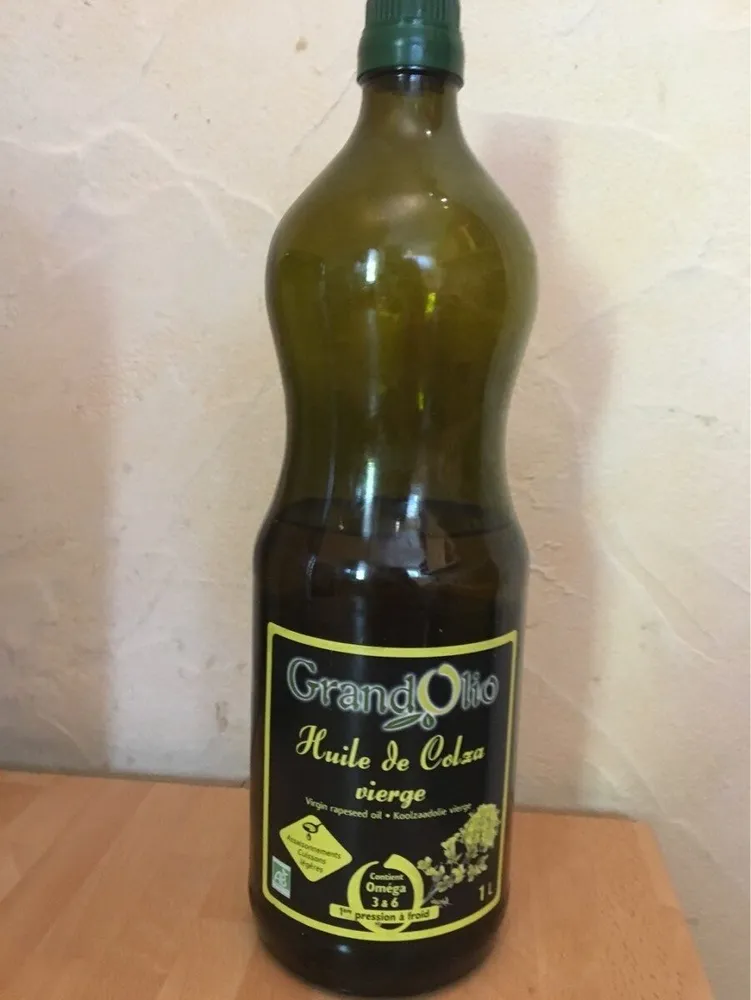 Huile De Colza Bio, Vierge - 1L - Grand Olio