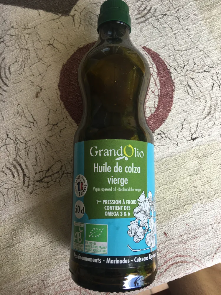 Huile De Colza Bio, Vierge - 50CL - Grand Olio
