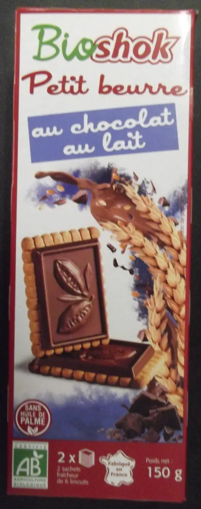 Petit beurre au chocolat au lait
