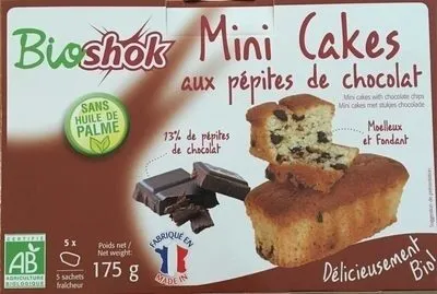 Mini Cakes Aux Pépites De Chocolat Bio - 175G - Bioshok