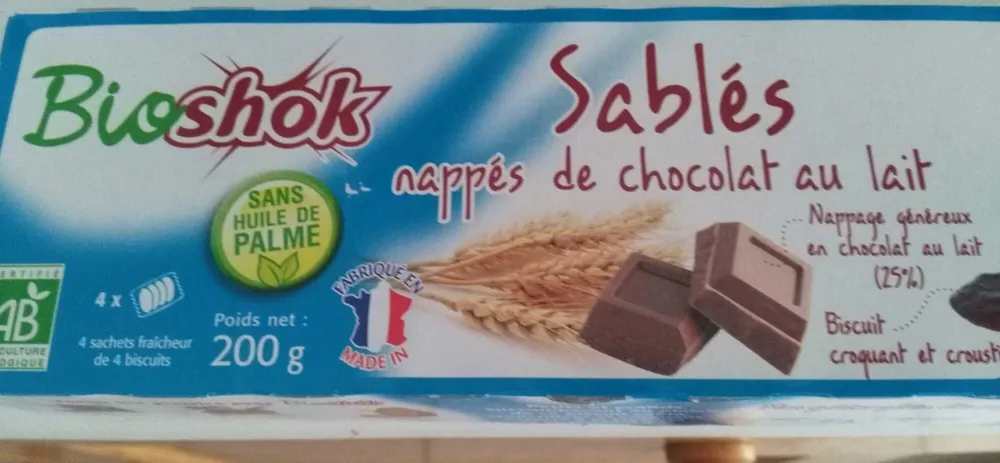Sablés Nappés de Chocolat au Lait