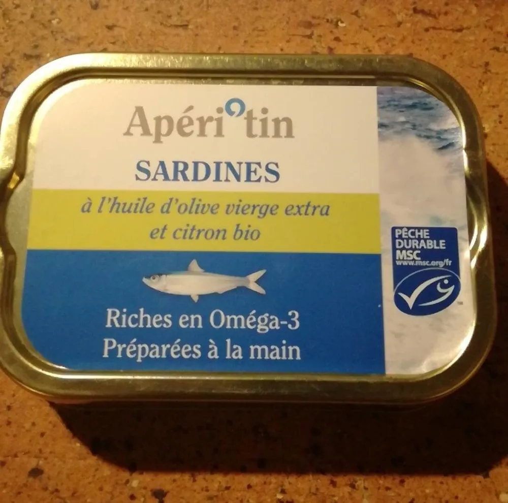 SARDINES MSC à l'huile d'olive vierge extra et citron bio