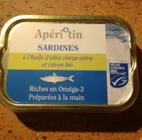 SARDINES MSC à l'huile d'olive vierge extra et citron bio