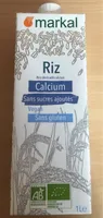 Boisson à base de riz biologique et de calcium