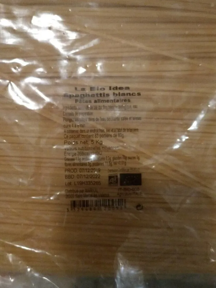 Spaghettis blancs