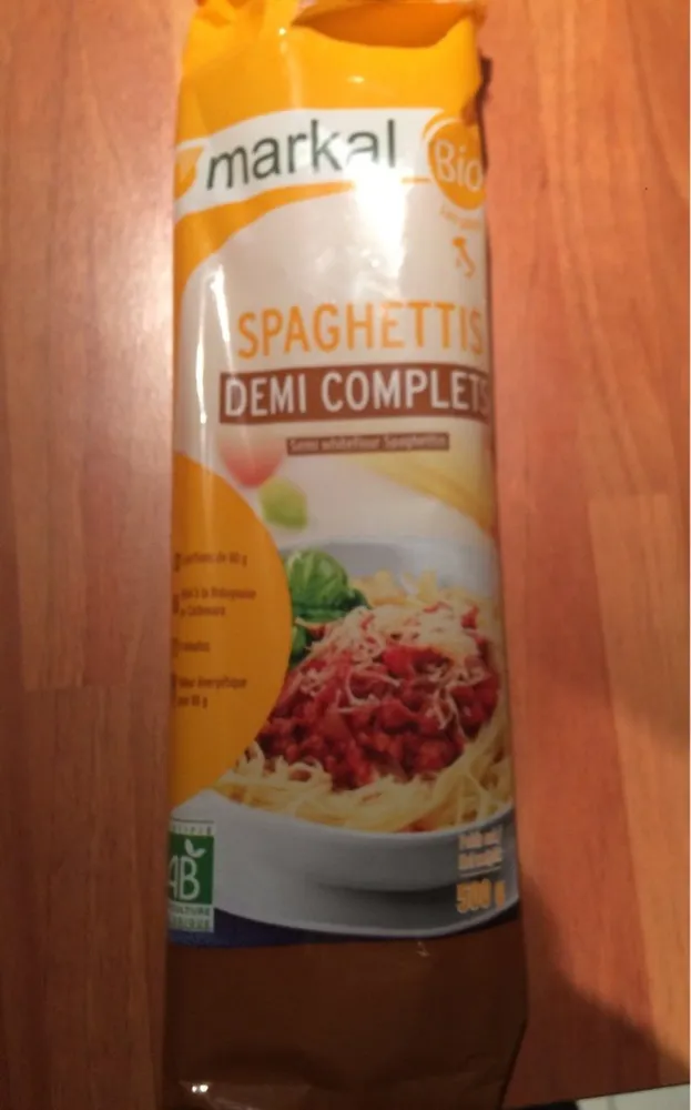 Spaghettis demi complets