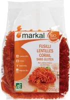 FUSILLI DE LENTILLES CORAIL