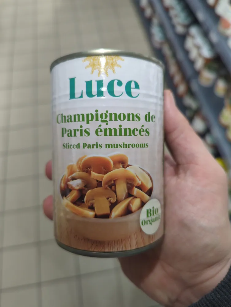 Champignons de Paris émincés bio
