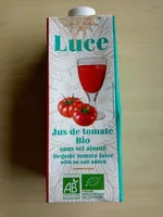 Jus de tomate bio sans sel ajouté