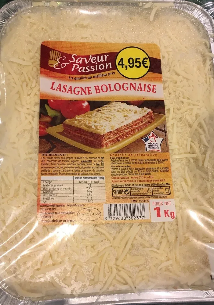 Lasagne Bolognaise