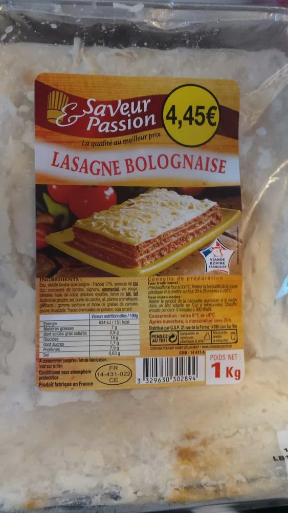 Lasagne Bolognaise
