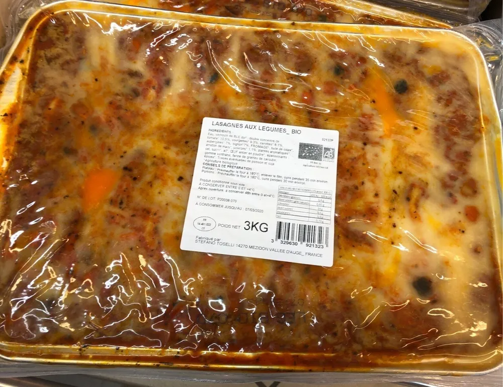 Lasagnes aux legumes