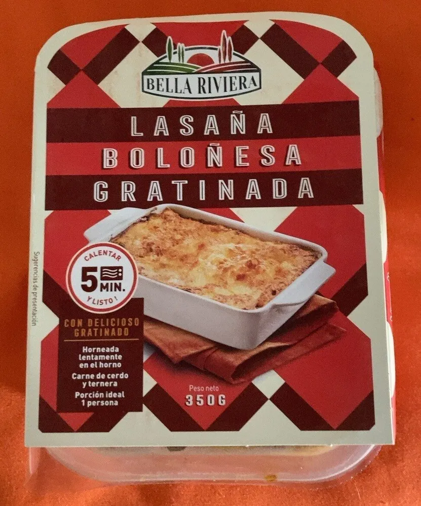 Lasaña boloñesa