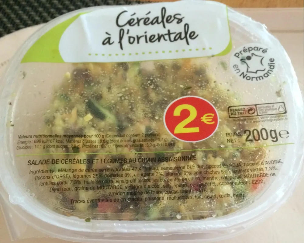 Céréales à l'orientale