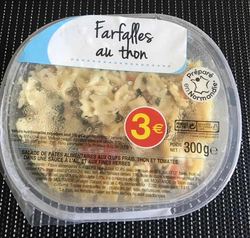 Farfalles au thon