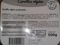 Carottes râpées assaisonnées