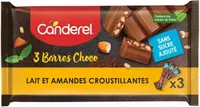 3 Barres Choco - Lait et Amandes croustillantes