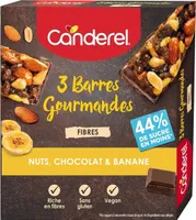 Barres gourmandes Nuts, Chocolat & Banane