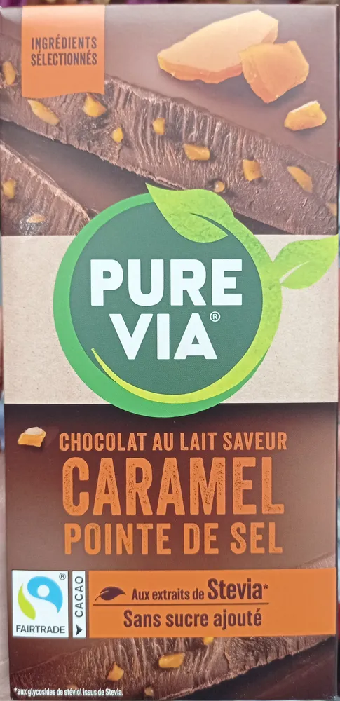 Chocolat au lait saveur caramel pointe de sel