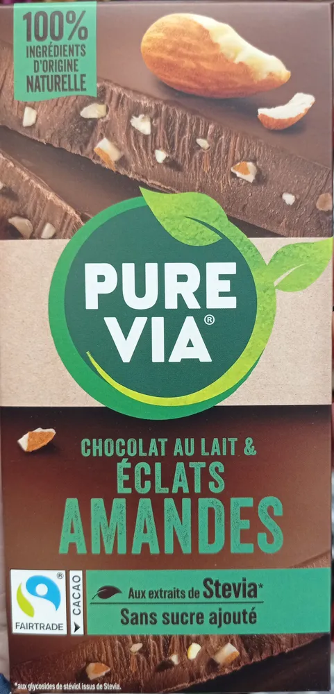 Chocolat au lait et amandes