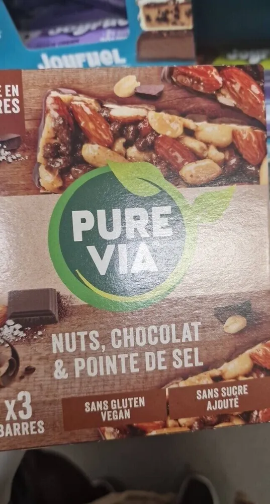 Barres Nuts, chocolat et pointe de sel