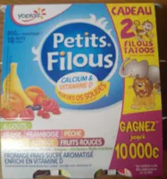 Petits Filous (6 Goûts : Fraise, Framboise, Pêche, Banane, Abricot, Fruits Rouges) 18 Pots
