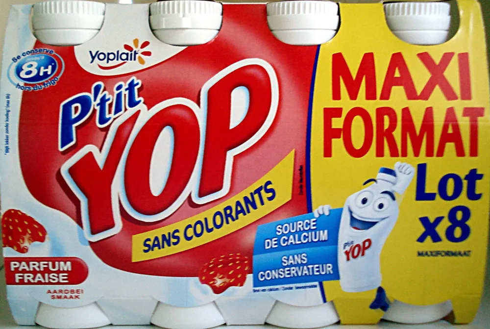 Yaourt à boire sucré aromatisé