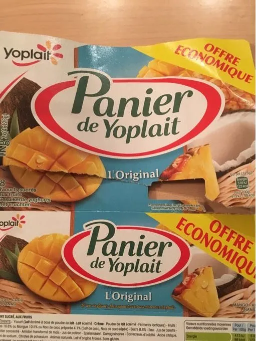 Panier de Yoplait - Fruits exotiques