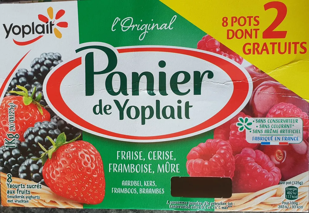 PANIER STANDARD MG FRUITS ROUGES 125Gx8