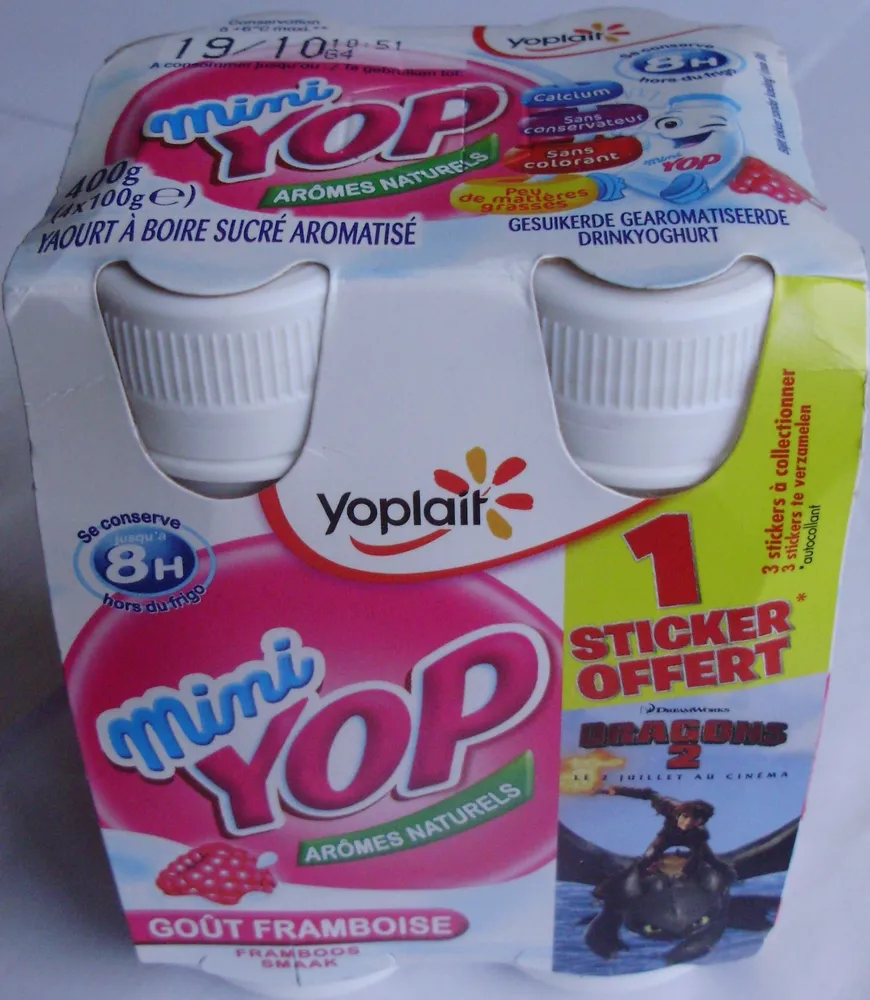 Mini Yop, Goût Framboise