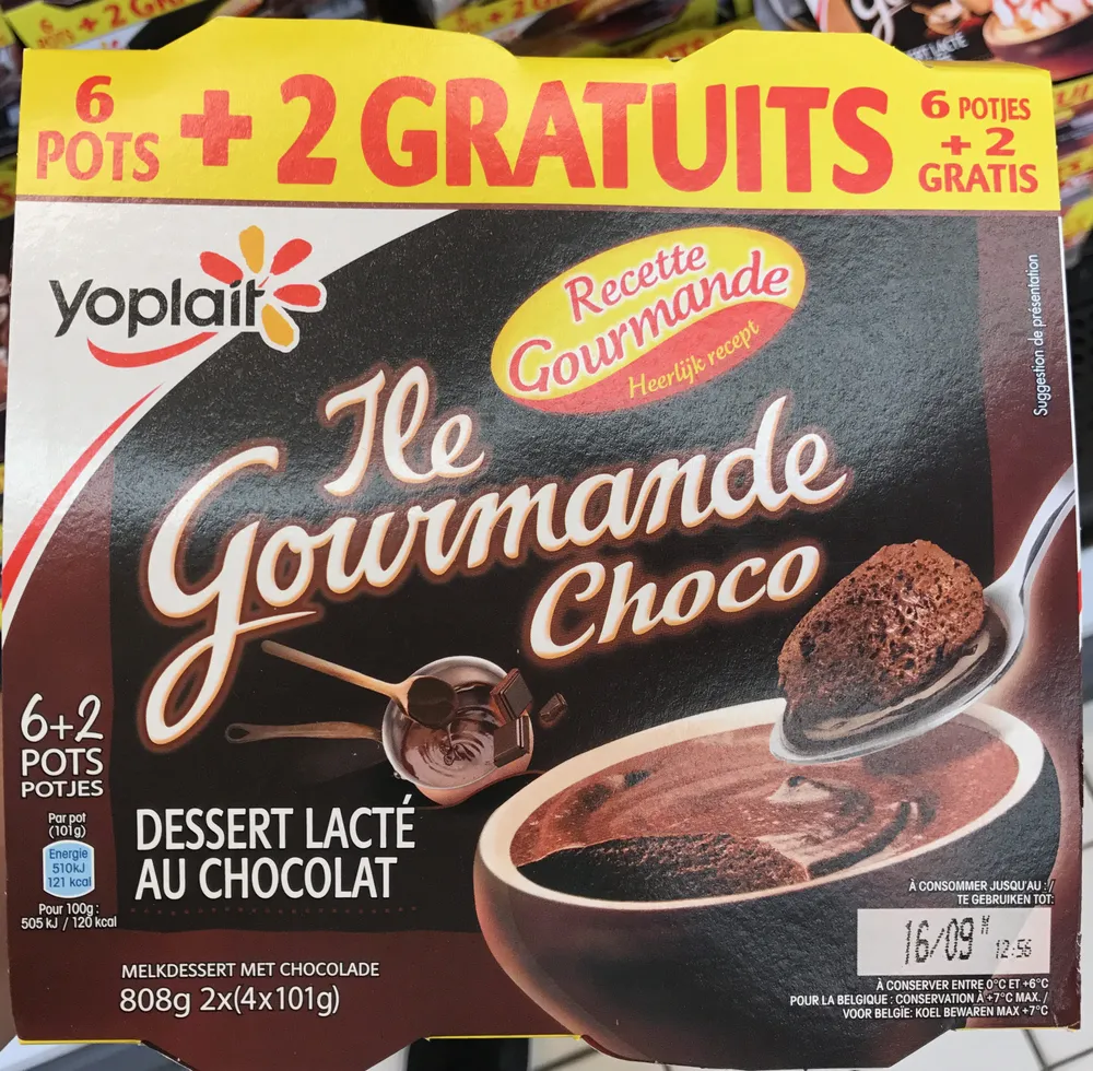 Dessert lacté au chocolat