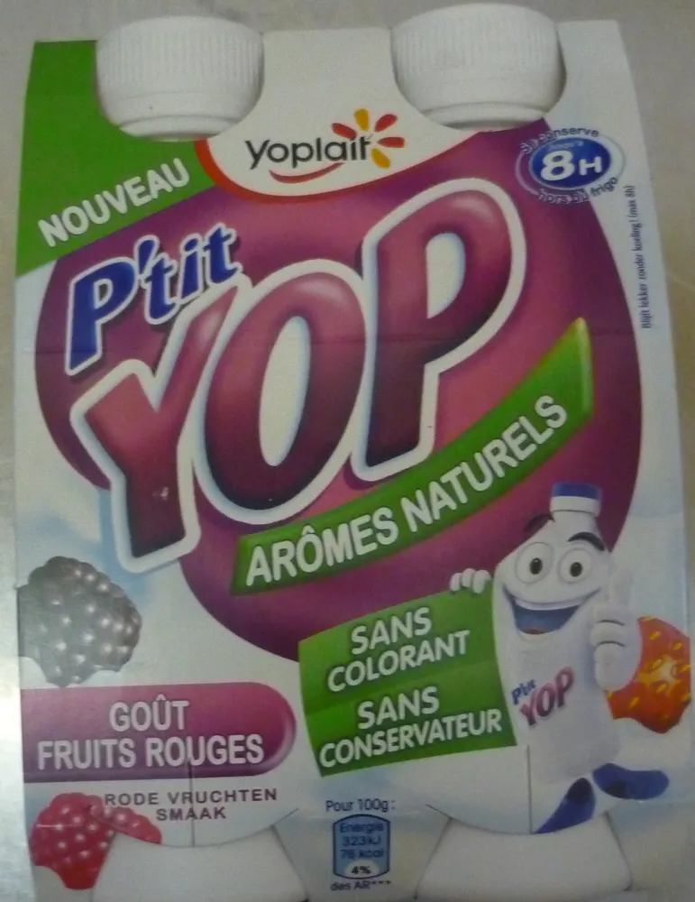 P'tit Yop, Goût Fruits Rouges