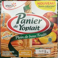 Panier de Yoplait Abricot Nectarine
