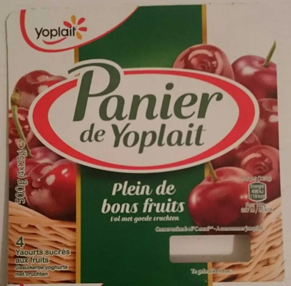 Panier de Yoplait Cerise