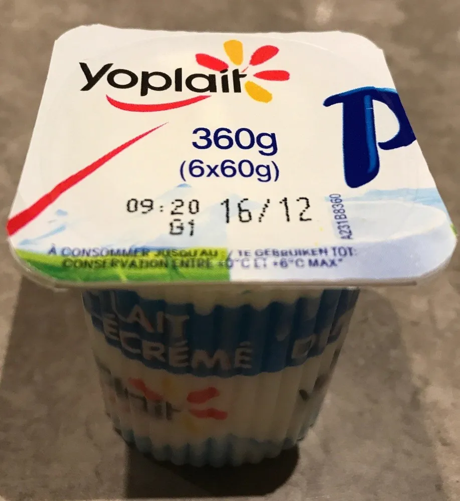 petit yoplait au 6 fromage frais natures au lait demi-écrémé