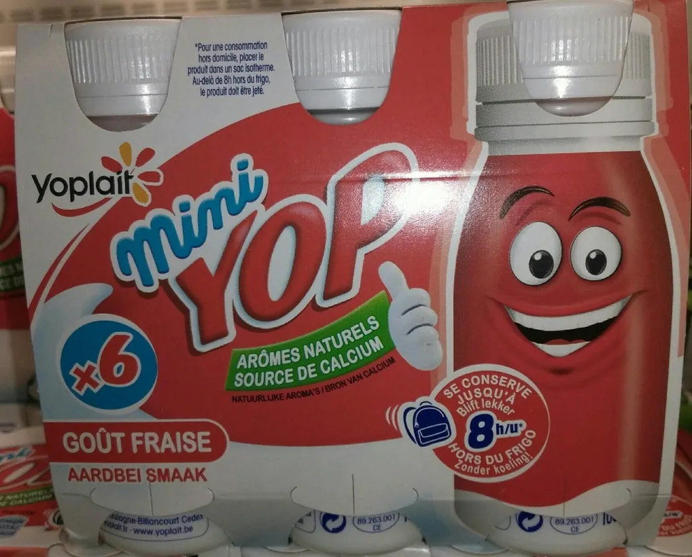 Yaourt à boire sucré aromatisé
