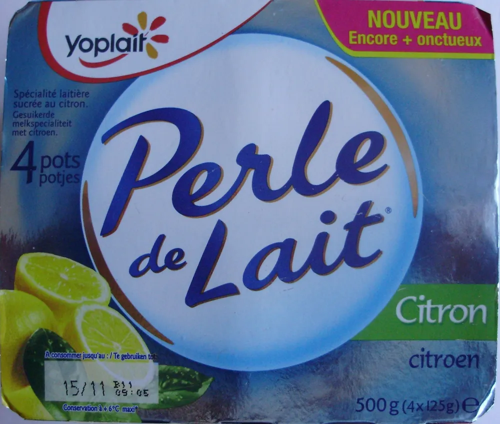 Perle de Lait (Citron) 4 Pots