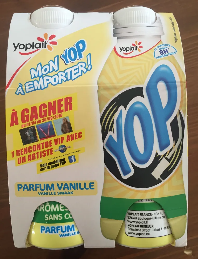 Yaourt à boire sucré aromatisé