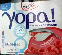 Yopa ! Nature sur lit de Framboise (2 % MG)