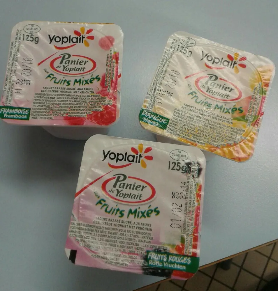 Yaourt brassé sucré, aux fruits, aromatisé